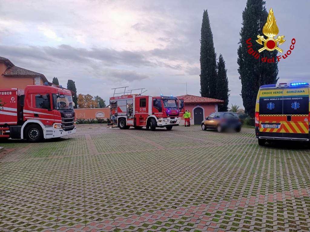 Immagine per Principio d'incendio nella Spa del resort, allarme a Capriva del Friuli